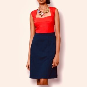 Girls from Savory X Anthropologie Coralblock Ponte Dress
